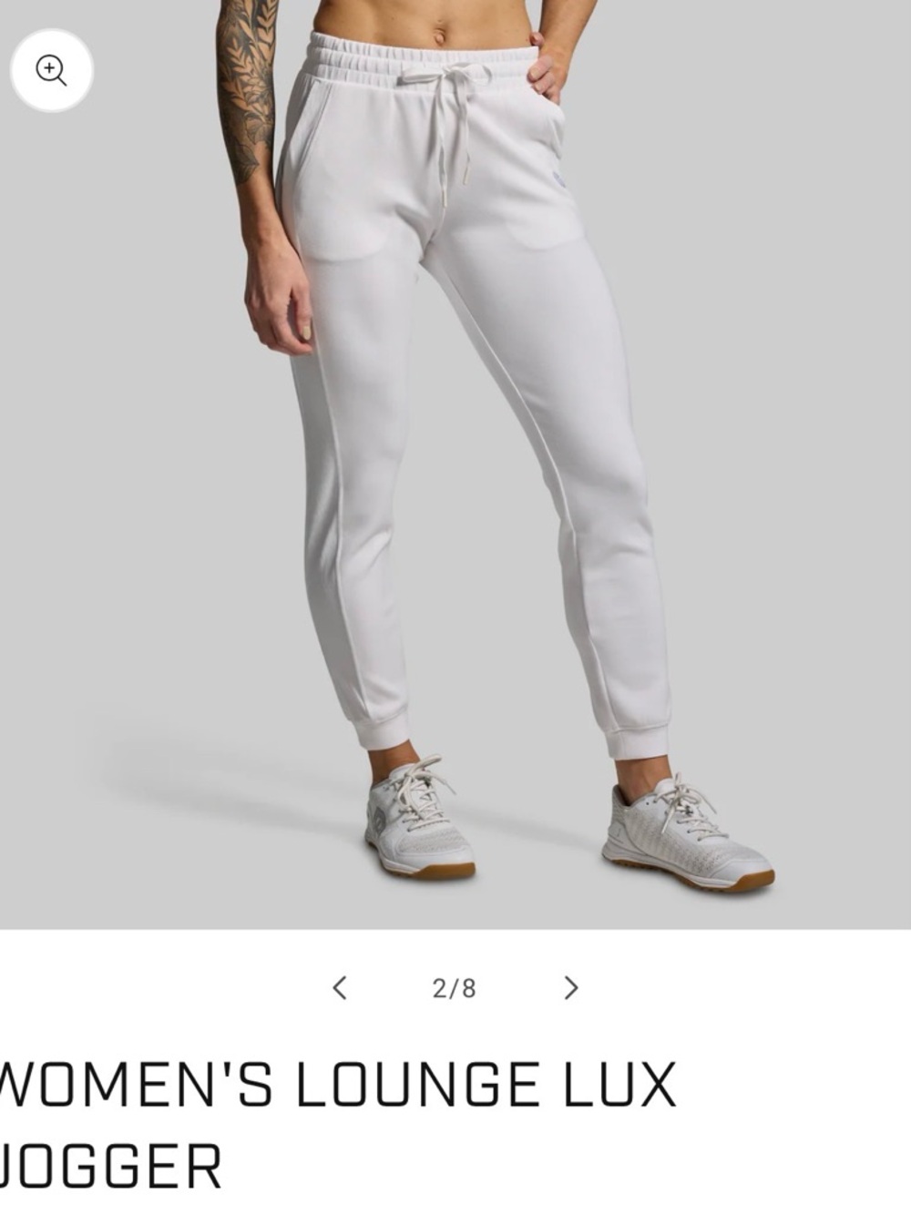 Born Primitive Women's Lounge Lux Jogger - White